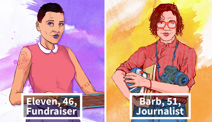 Illustrator Imagines What Stranger Things Characters Are Doing Now, 33 Years Later