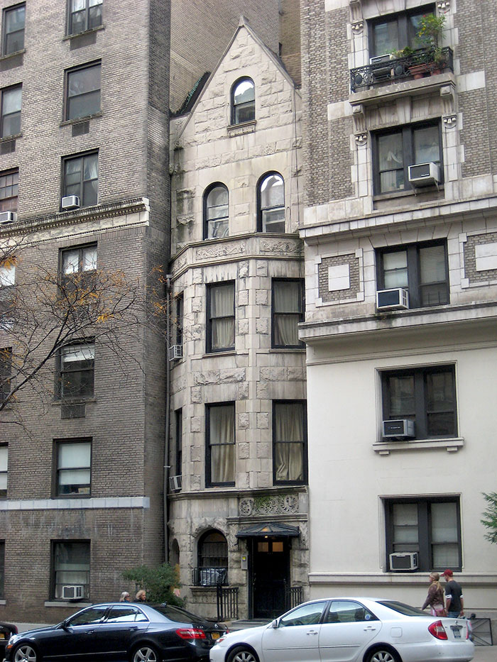 This Slender Gothic-Inspired Townhouse, Flanked By Massive Prewar Apartment Buildings Up And Down The Block