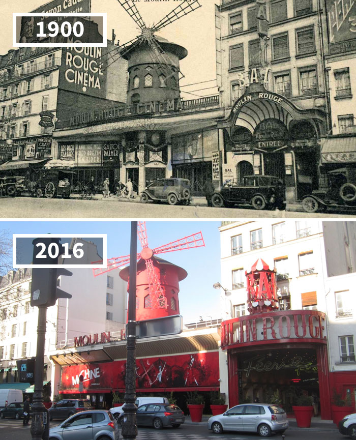 Moulin Rouge, Paris, France, 1900 - 2016