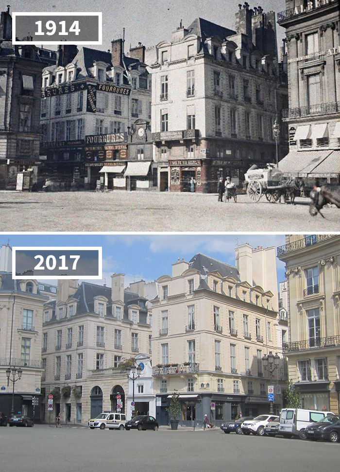 The Place Des Victoires, Paris, France, 1914 - 2017