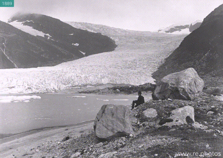 Engabreen Glacier, Norway, 1889 - 2010
