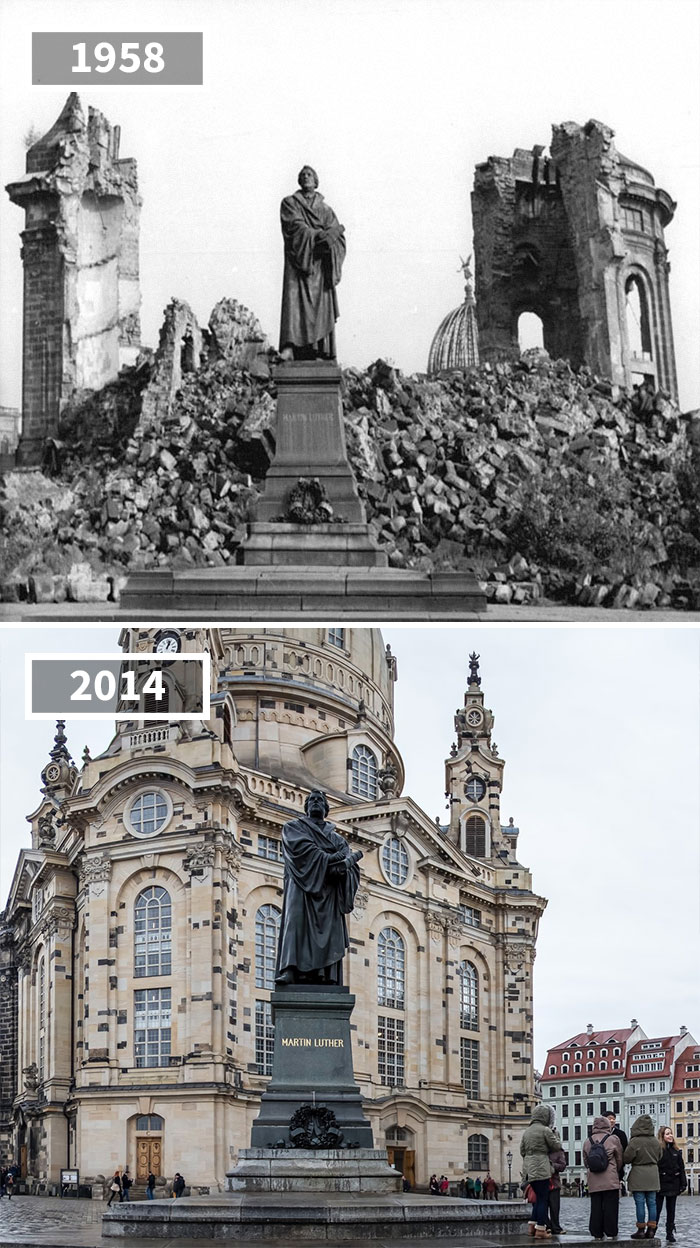 Martin Luther Statue, Dresden, Germany, 1958 - 2014