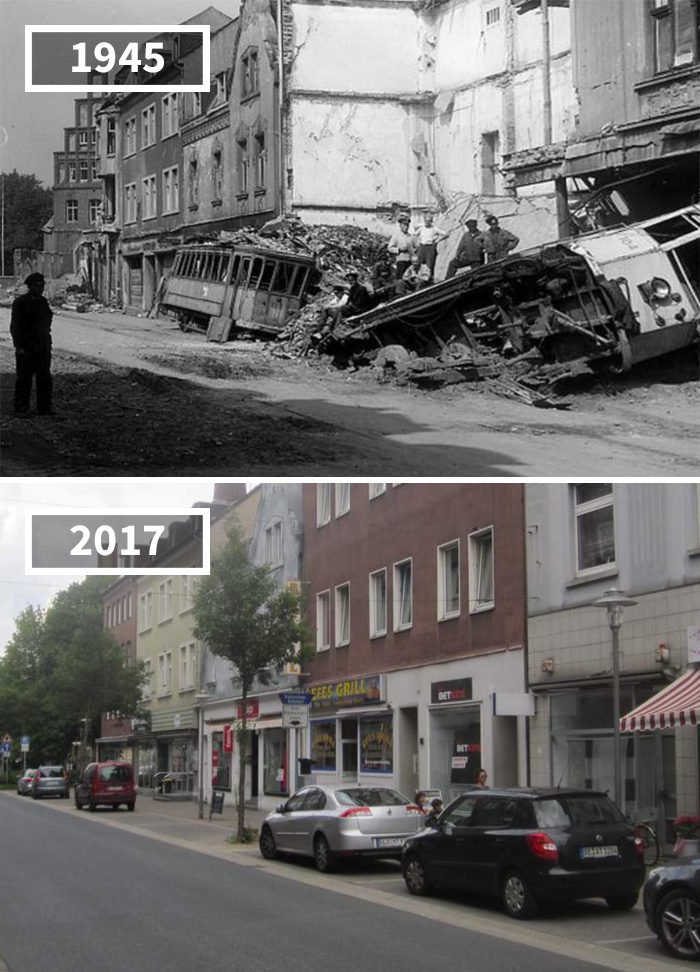 Rentforter Straße, Germany, 1945 - 2017