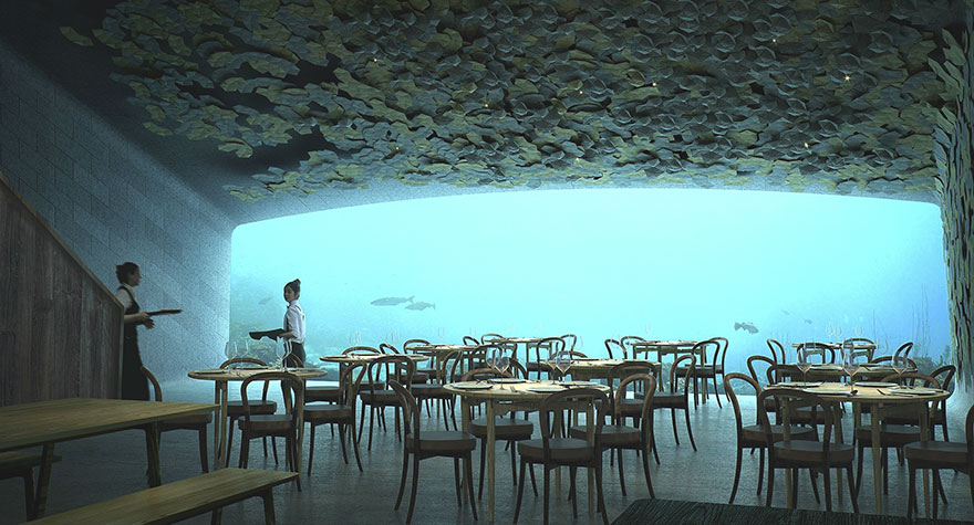 Under: Europe's First Underwater Restaurant Looks Like A Rock From Outside, But Only Until You Step Inside