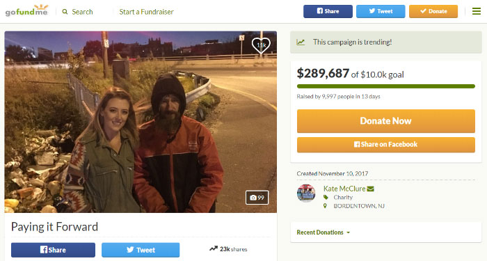 Homeless Veteran Helps Out A Woman By Giving His LAST $20, Does Not Expect It Will Change His Life Forever (UPDATED)