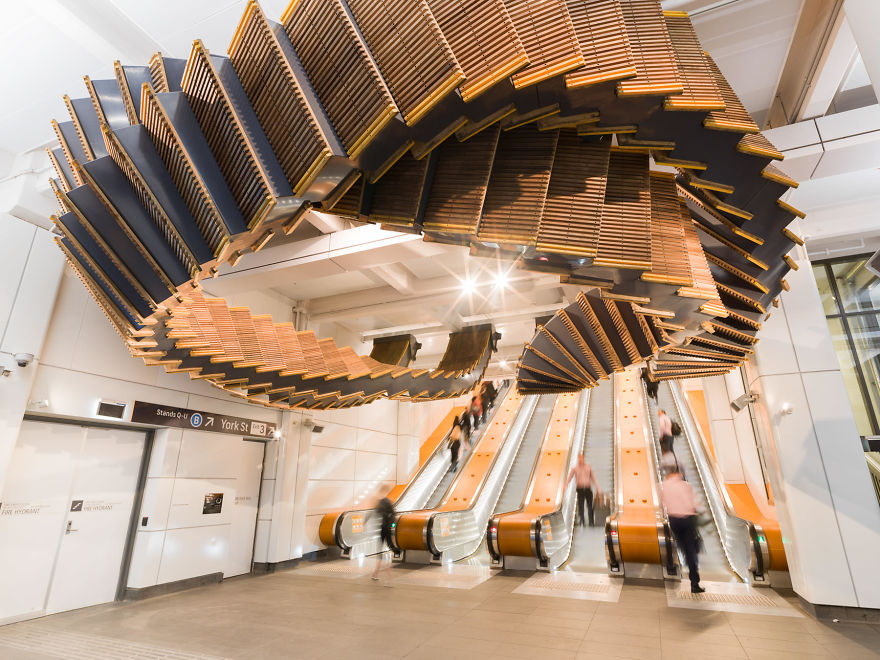 Artist Repurposes Historic Escalator To Create A Mind-Bending Installation That Feels Like A Dream
