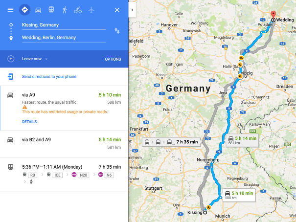 In Germany, You Can Get From Kissing To Wedding In About 5 Hours