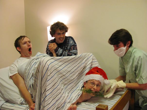 My Friend And His Roommates Took Their Christmas Card Photo