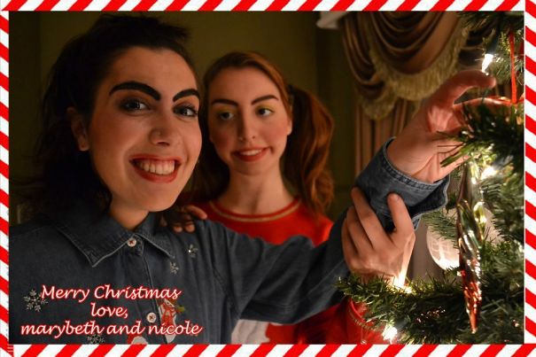 My Roommate And I Created The Most Awkward Christmas Cards Out There. Enjoy
