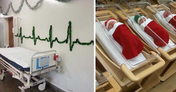 30 Hospital Christmas Decorations That Show Medical Staff Are The Most Creative People Ever Bored Panda - Nursing Home Christmas Door Decorating Ideas