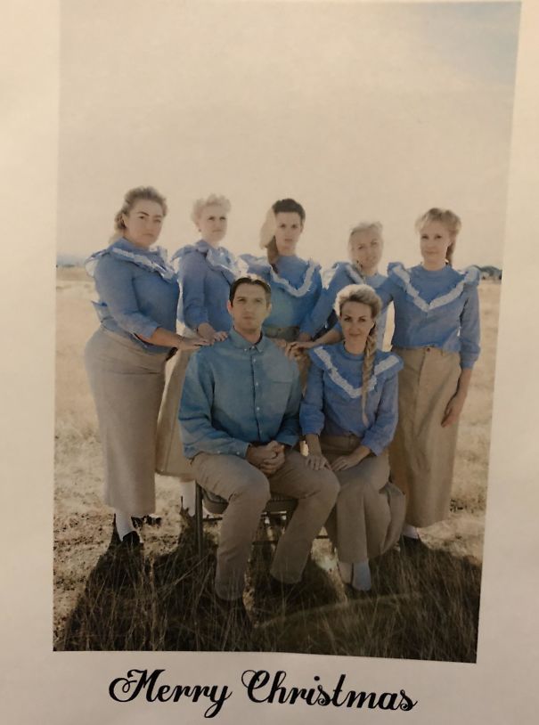 My Mormon Co-Worker Finds It Funny When People Ask If He Has Multiple Wives (He Doesn’t). So For His Christmas Card, He Decided To Commit To The Bit To Freak People Out