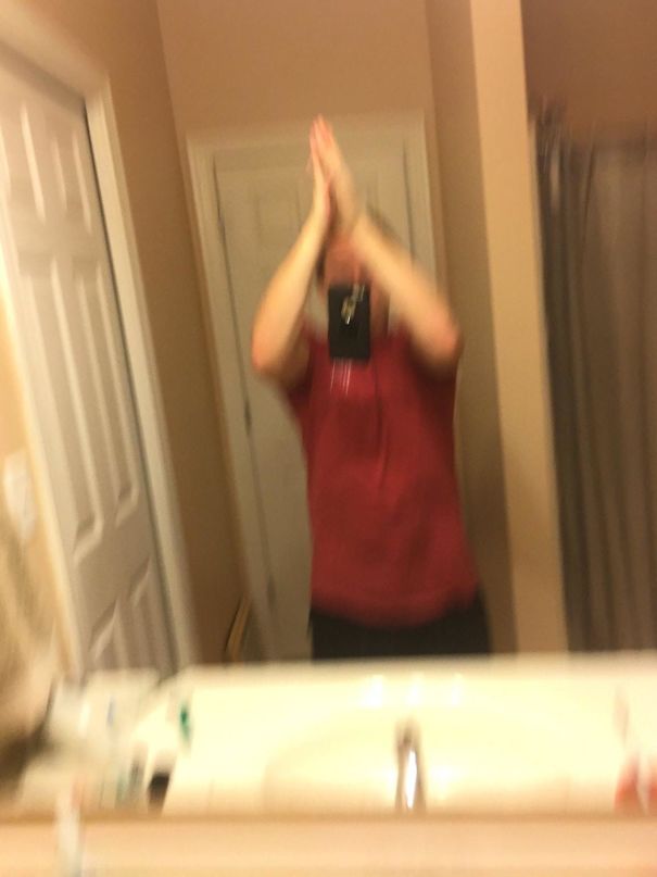 Today Is The Proudest Day Of My Life. I Successfully Took A Picture Of Me High Fiving Myself