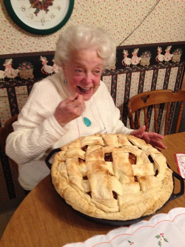My Grandma Loves Apple Pie. This Was Her Christmas Present