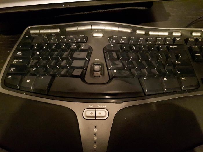 My Gf Is A Transcriptionist. All The Letters On Her Keyboard Are Completely Worn Off