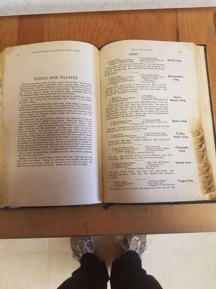 Today My Grandmother Was Still Using This Cookbook She Received 70 Years Ago From Her Mother
