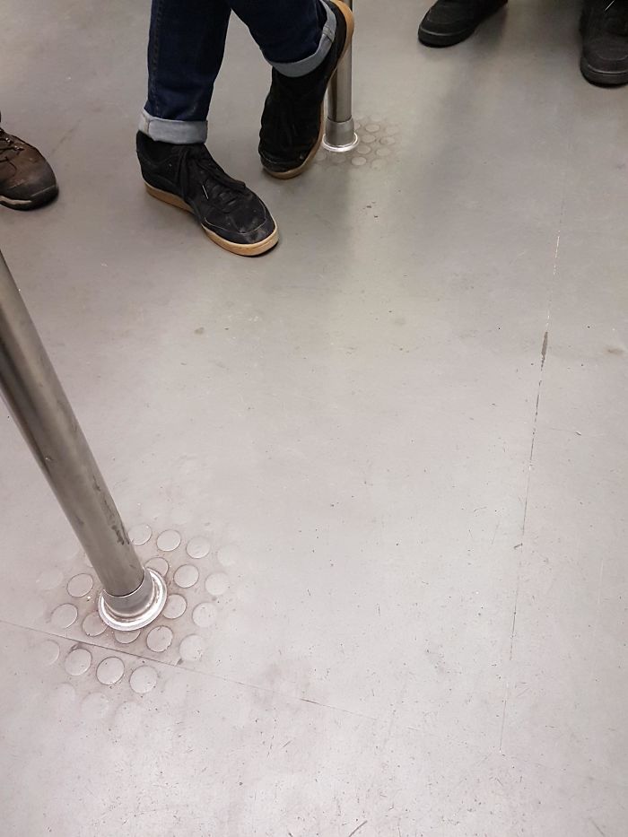 The Textured Floor Of This Train In Paris I Was On Today Has Been Worn Completley Smooth