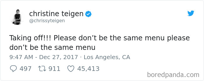 Chrissy Teigen Gets Stuck On Absolute Worst Flight Ever, Hilariously Live-Tweets Everything