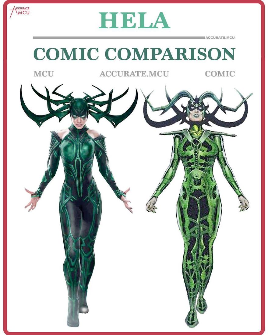 Artist Makes A Thorough Comparison Of The Comic Book Characters With The Movie And The Result Will Surprise You