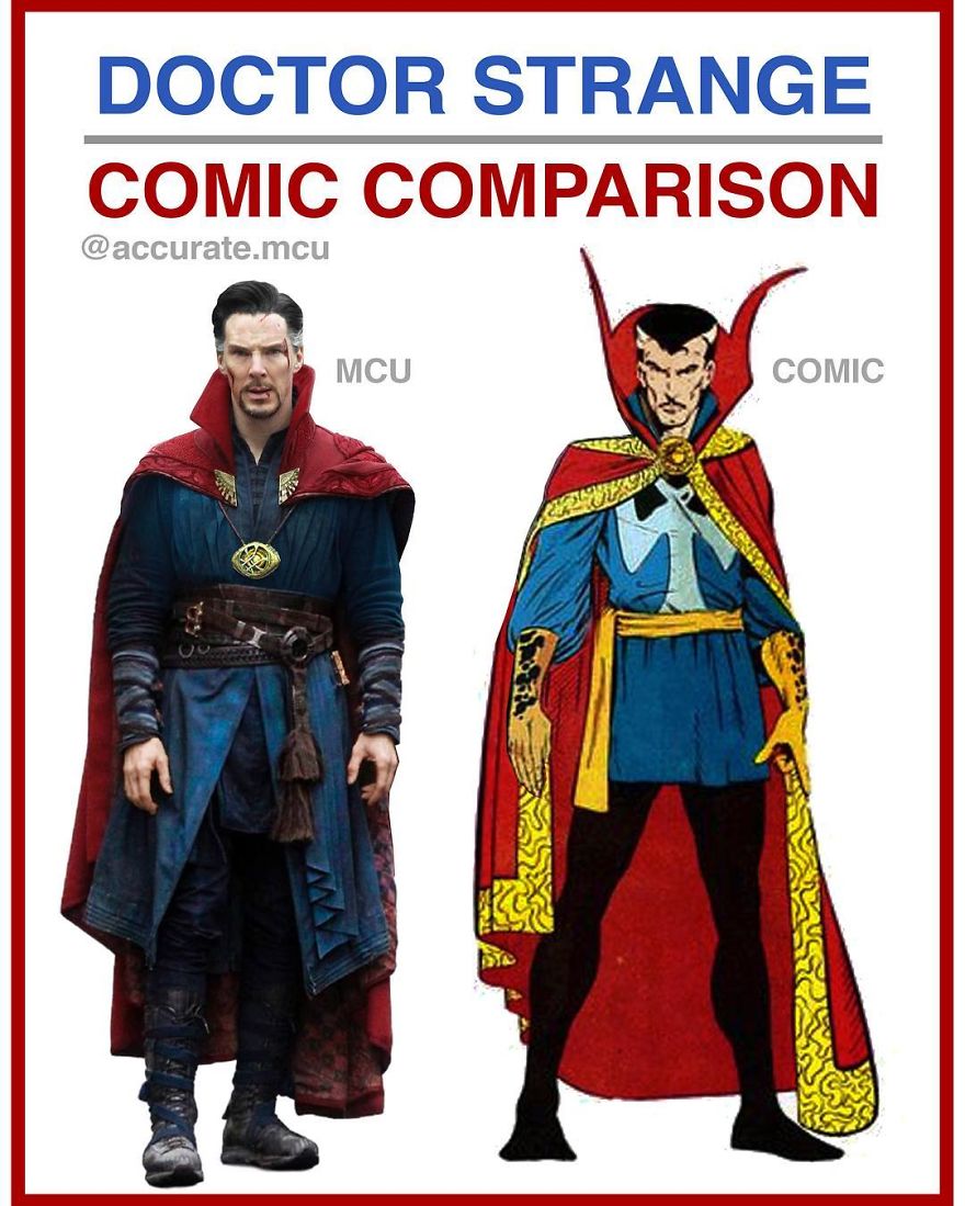 Artist Makes A Thorough Comparison Of The Comic Book Characters With The Movie And The Result Will Surprise You