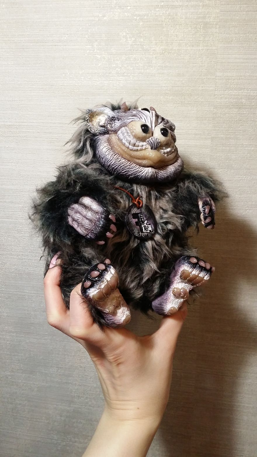 Author's Handmade Toys Of Polymer Clay And Artificial Fur