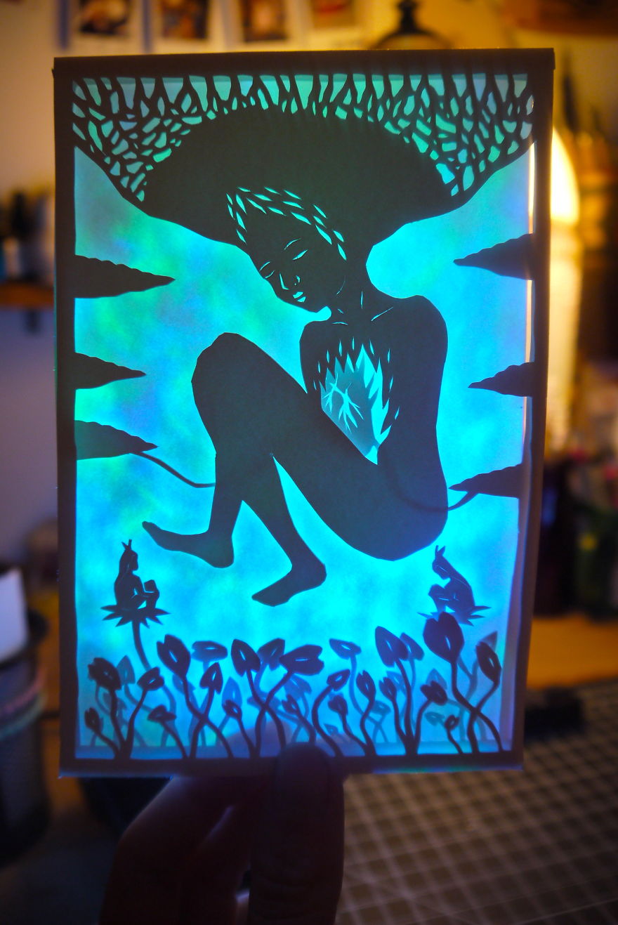 Intricate Paper Cut Shadow Boxes