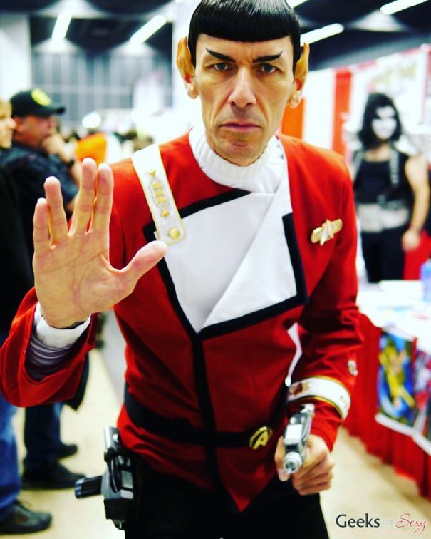 Mr. Spock From Star Trek At Montreal Comiccon