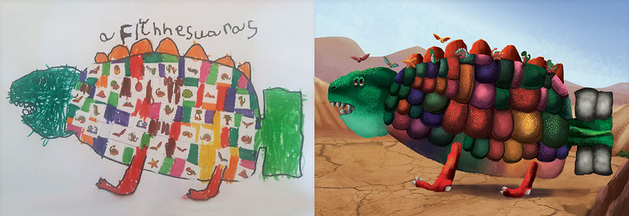 Paleontologist Brings Kids' Dinosaur Drawings To Life And Decides If They Could Have Existed In Prehistoric Times