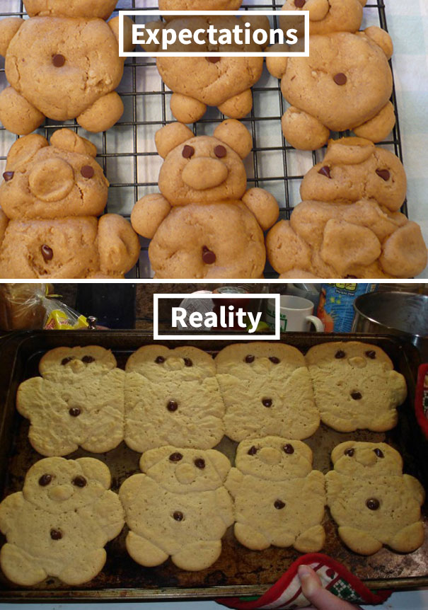 My Daughter Attempted To Make Peanut Butter Cookies In The Shapes Of Cute Little Bears To Sell At The School Bake Sale. She Nailed It