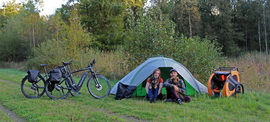 Bike Expedition Around The World With 2 Dogs