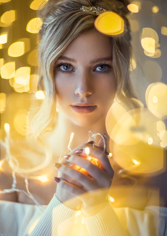How To Take Stunning Portraits With Christmas Lights In Ordinary Bedroom, And Results Will Amaze You. . .