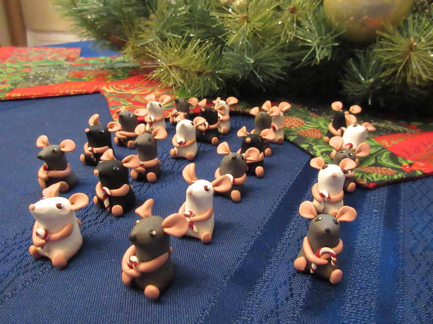 I Made An Army Of Adorable Clay Mice