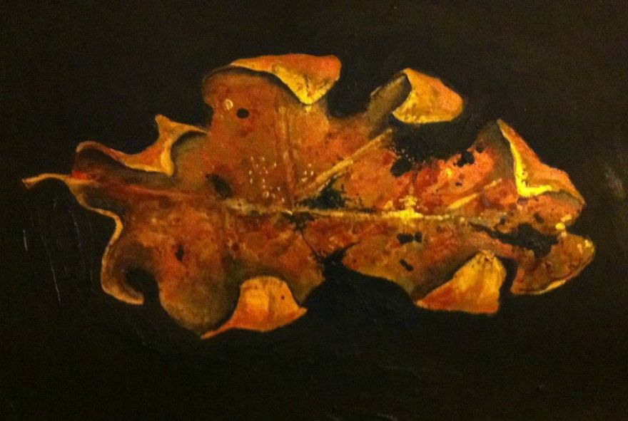 These Detailed Paintings Of Trees And Leaves Focus On Damage, Imperfection And Fragility.