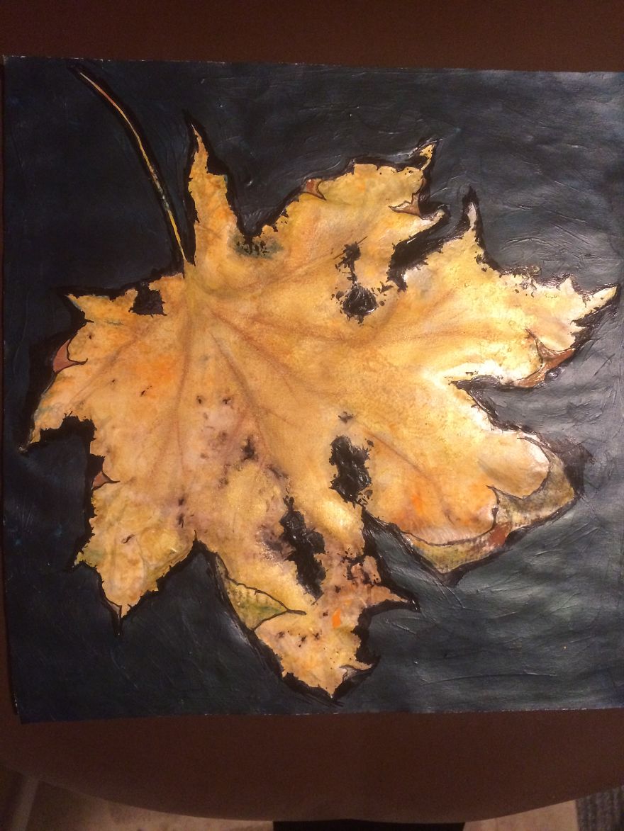 These Detailed Paintings Of Trees And Leaves Focus On Damage, Imperfection And Fragility.