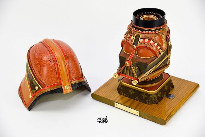 LOUIS VUITTON STAR WARS SCULPTURES  Star Wars helmets made out of Louis  Vuitton bags  By Smosh Games  Facebook