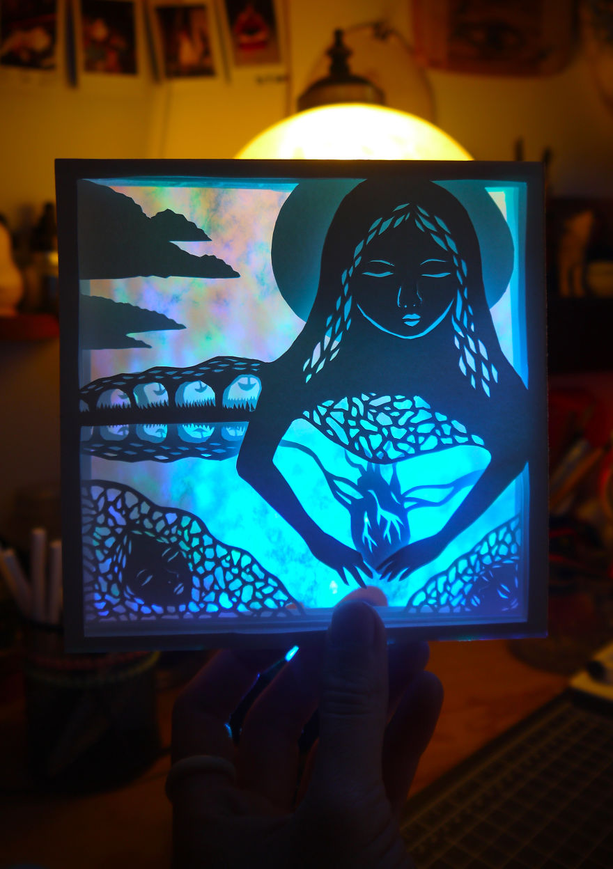 Intricate Paper Cut Shadow Boxes