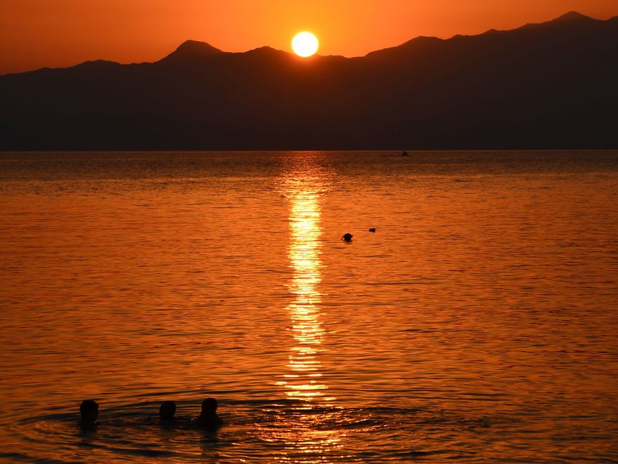 Summer Sea Sunsets In Greece