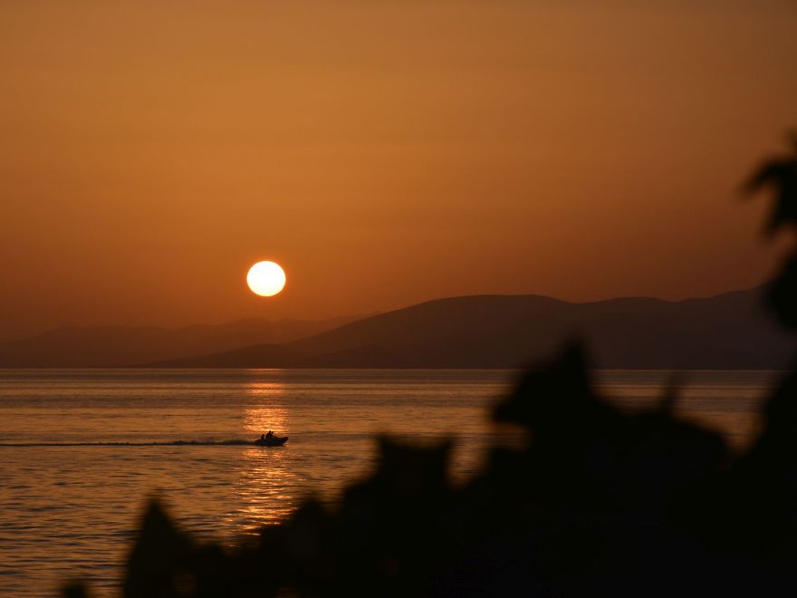 Summer Sea Sunsets In Greece