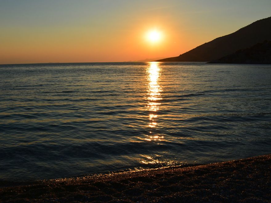 Summer Sea Sunsets In Greece