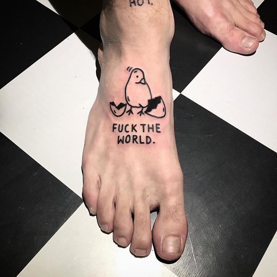 These Irreverent Tattoos From The German Tattoo Artist Will Catch Your Eye