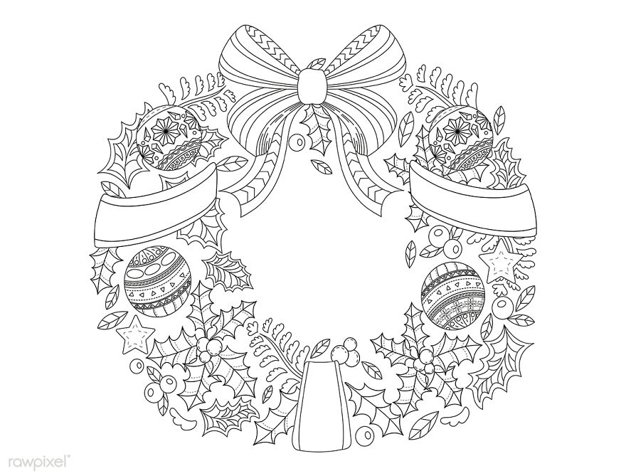 Diy | I Made This Adult Coloring Pages For You. Use It For Your Christmas Cards, Art Projects Or Just About Anything. Have Fun!