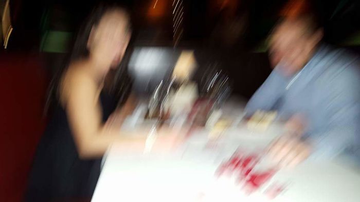 My Friend Just Posted This: Thanks To The Kind Lady At The Next Table That Offered To Take A Picture Of Us At Our Anniversary Dinner Last Week. We'll Cherish This One Forever!