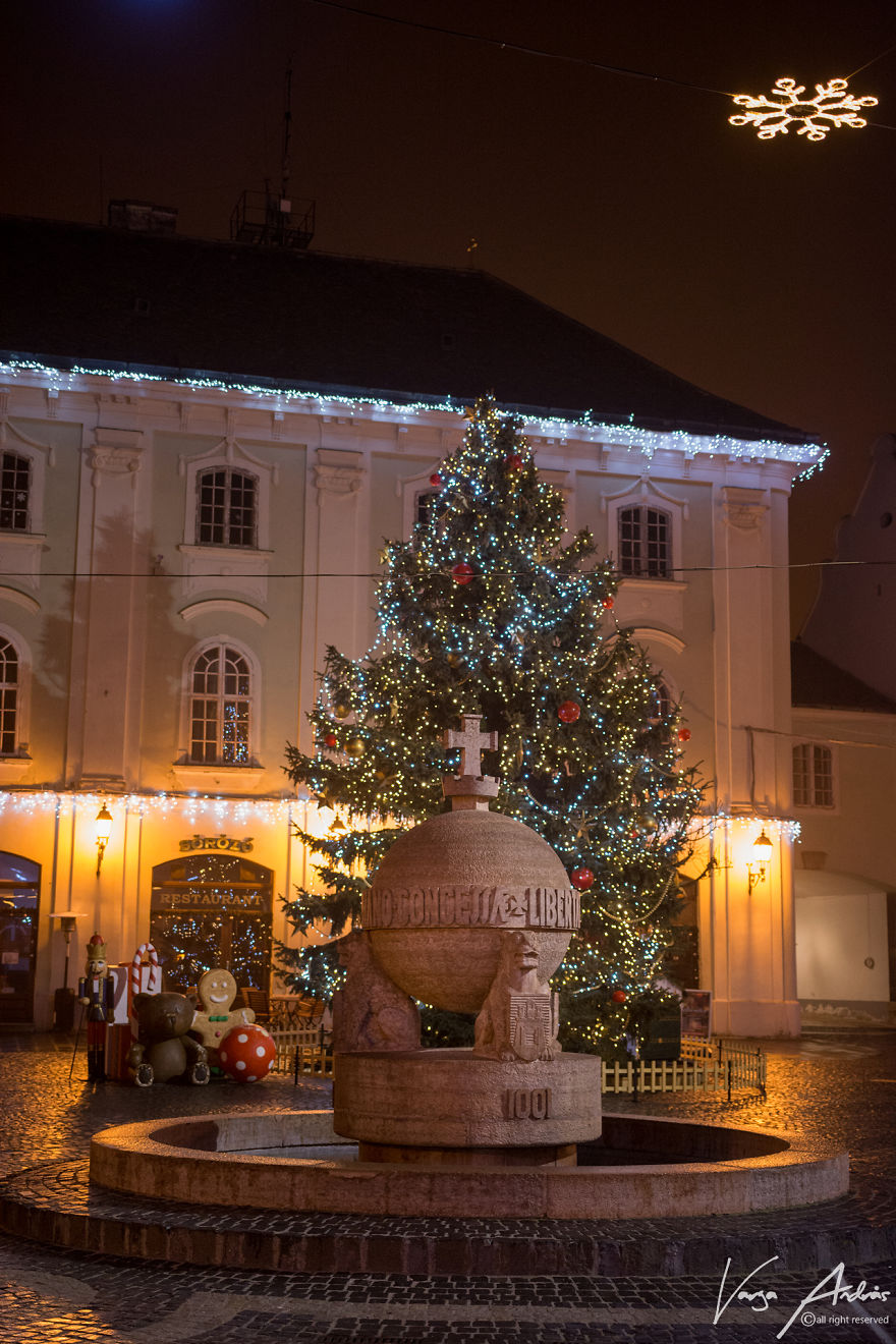 Christmas Lights In Székesfehérvár, Hungary