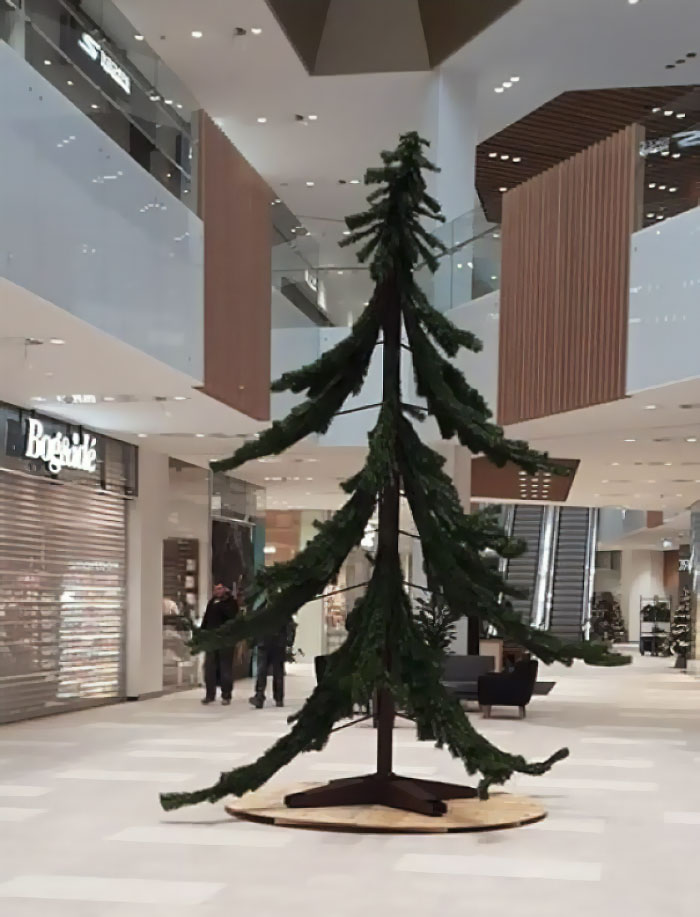 This "Artistic" Christmas Tree At The Local Mall