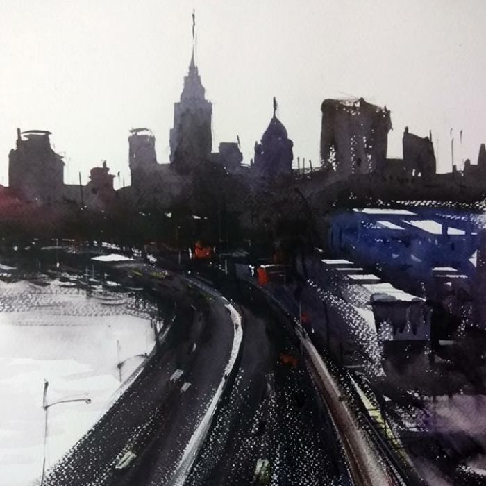 Amazing Cityscape By A Passionate Watercolorist Sankar Thakur