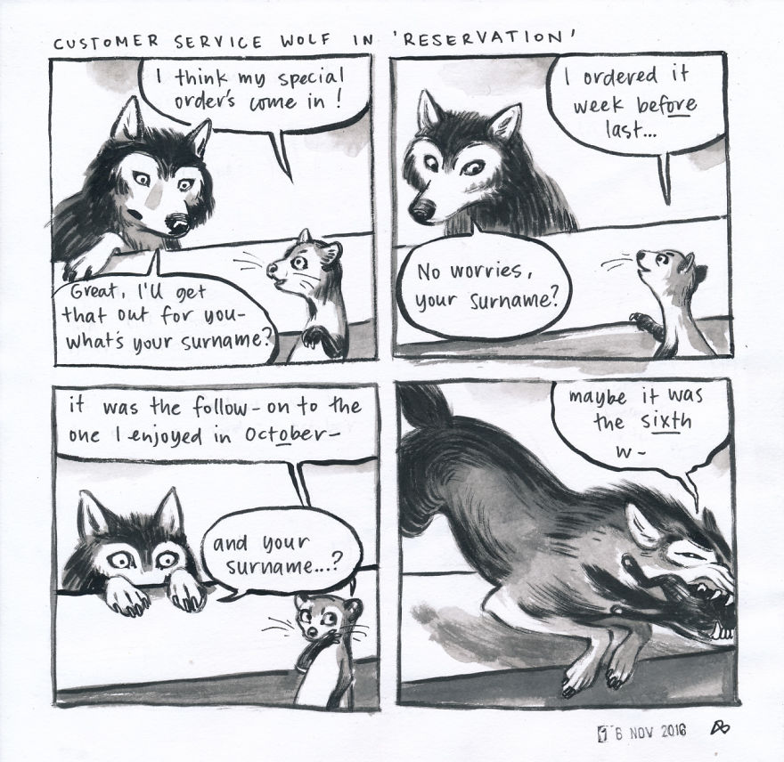 Customer Service Wolf In 'Reservation'