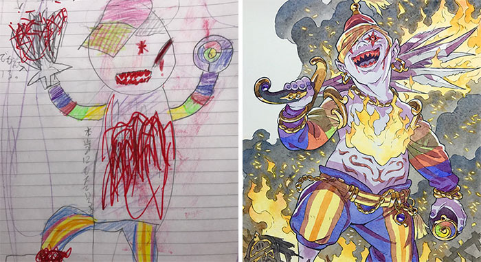 Dad Turns His Sons’ Doodles Into Anime Characters, And The Result Is Amazing (Part IV)