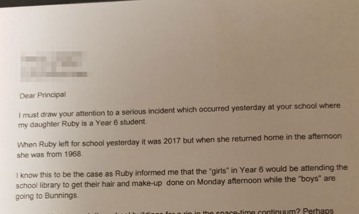 Daughter Tells Dad About Her Sexist School Policy, So He Shuts It Down In Best Way Possible