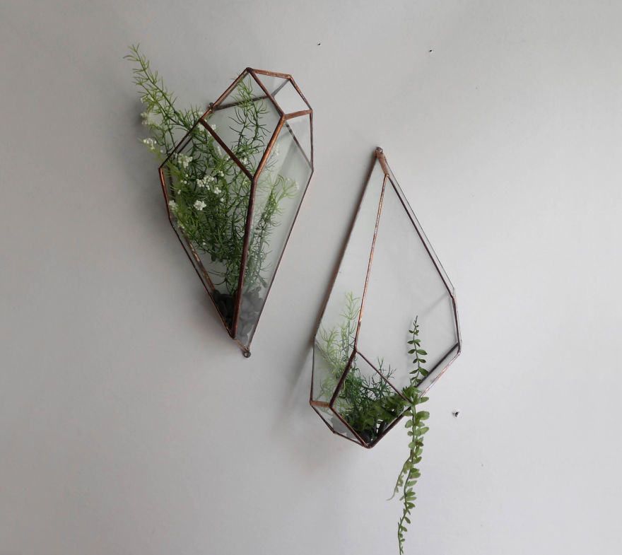 We Create Stained Glass Terrariums For Plants