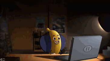Gumball Accidentally Stumbles Into Banana Joe's House And Catches Him Looking Hardcore Fruit Porn. You Can See A Box Of Tissues Next To The Laptop As Well