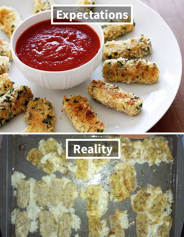 Wife Tried To Make Mozzarella Sticks From An Online Recipe, I'd Say She Nailed It